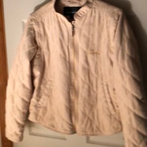 Suede-look quilted jacket